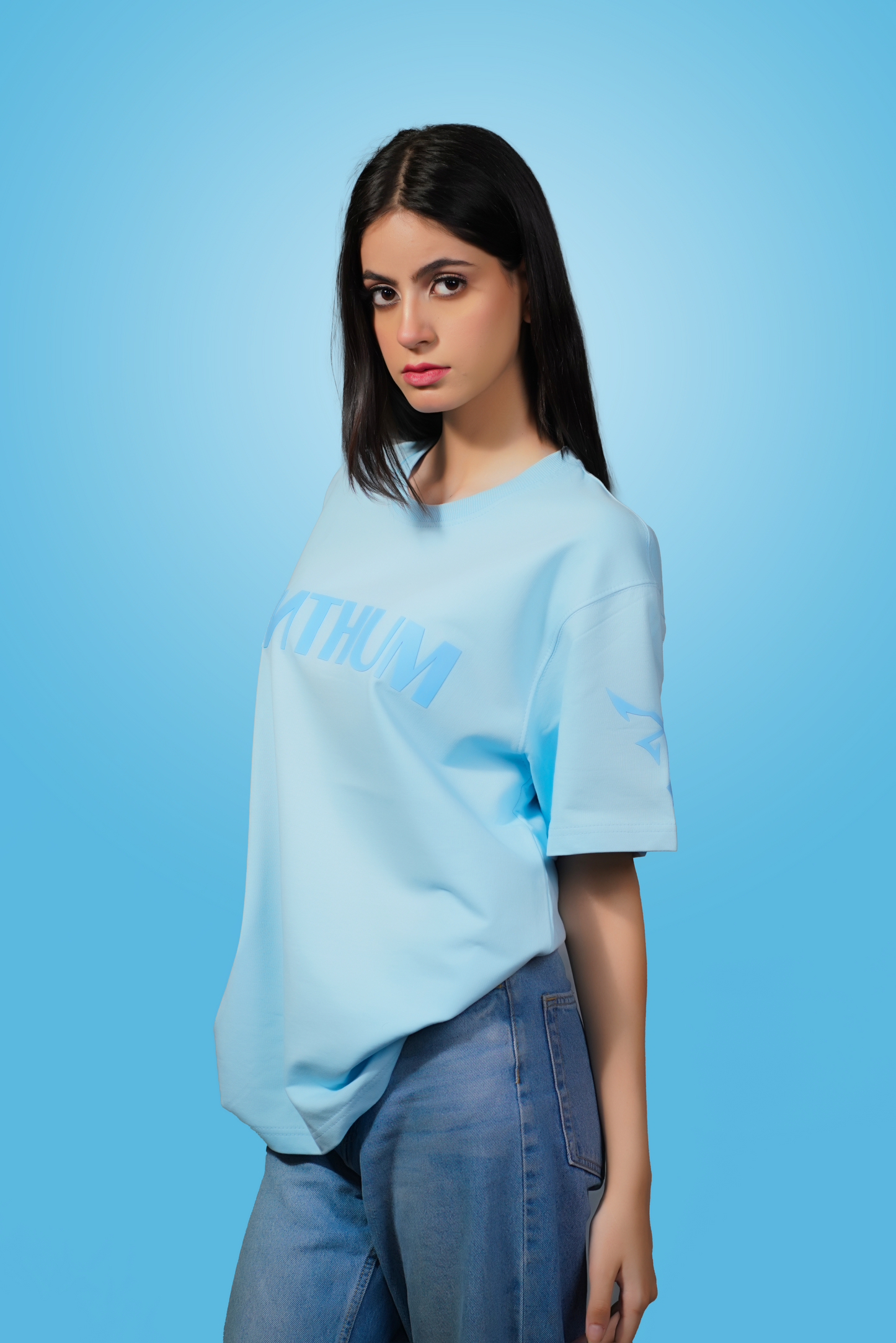 BLUE MNML TEE